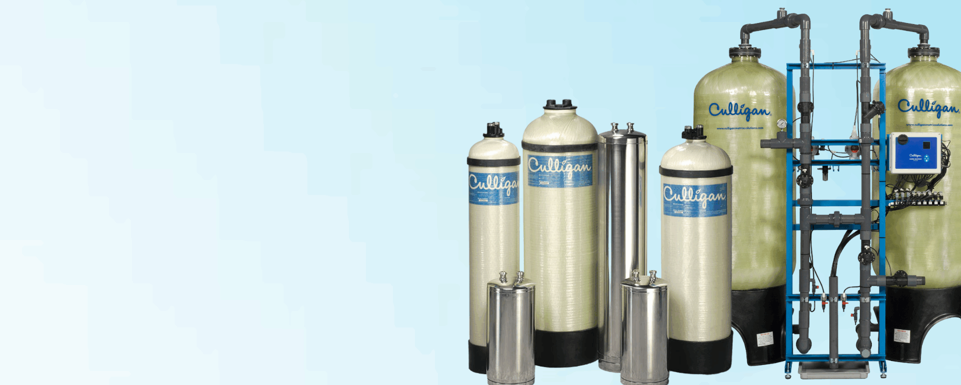 dionized water treatment banner