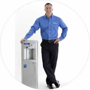 cullignan man with machine standing and smiling